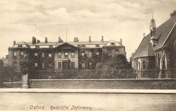 Radcliffe Infirmary, Oxford, during WWII (OxfordHistory.org)
