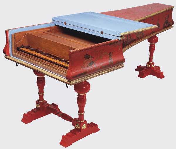 Cristofori pianoforte (hammerflügel), built 1726, at the Musical Instrument Museum in Leipzig (mfm.uni-leipzig.de)