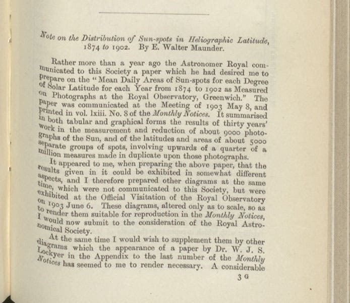 First page of