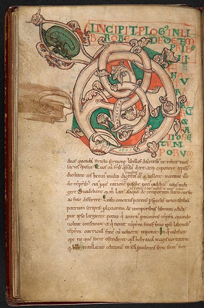 First page of another manuscript that include’s Bede’s De ratione temporum, 11th or 12th century, British Library (bl.uk)