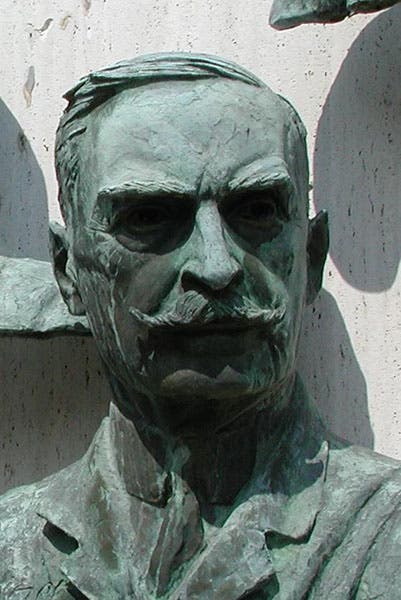 The bust of Karl Landsteiner at the Polio Hall of Fame, Warm Springs, Georgia, sculpted by Edmond Romulus Amateis, 1958 (Wikimedia commons)