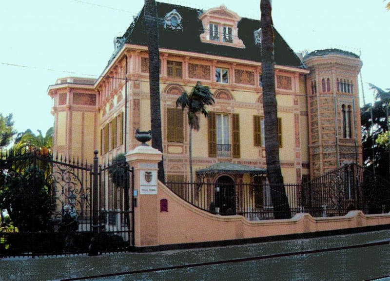 Former villa of Alfred Nobel in Sanremo, Italy, now a Nobel Museum (sanremostoria.it)