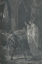 The stage illusion known as “Pepper’s ghost,” as seen by the audience, wood engraving, Amédée Guillemin, The Forces of Nature, 1872 (Linda Hall Library)