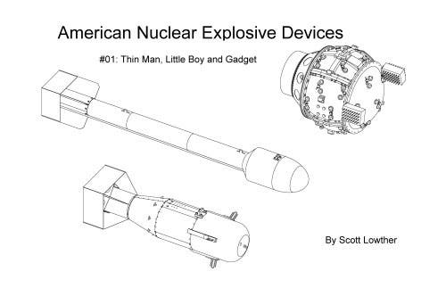 Diagram of three bomb designs considered by the Manhattan Project; Thin Man, in the center, was rejected because of Segre’s discoveries about impurities in manufactured plutonium (aerospaceprojectsreview.com)