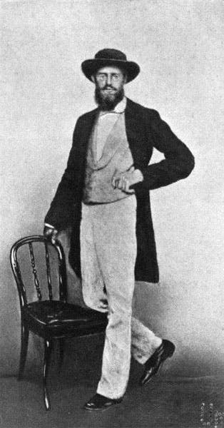 Portrait of Alfred Russell Wallace, photograph, 1862 (Wikimedia commons)