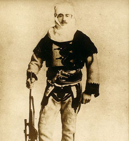 Portrait of Frank Nopcsa in an Albanian uniform, ca 1913 (Wikimedia commons)