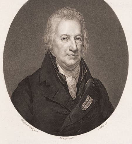 Portrait of Claude-Louis Berthollet, aquatint by Alexandre Allais after a drawing by André Dutertre based on a painting by Rembrandt Peale, in <i>Description de l’Égypte, Antiquités, Mémoires</i>, vol. 2, 1809-1828 (Linda Hall Library)