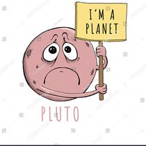 “Sad Pluto,” artwork by Luca Mendieta, Shutterstock (shutterstock.com)