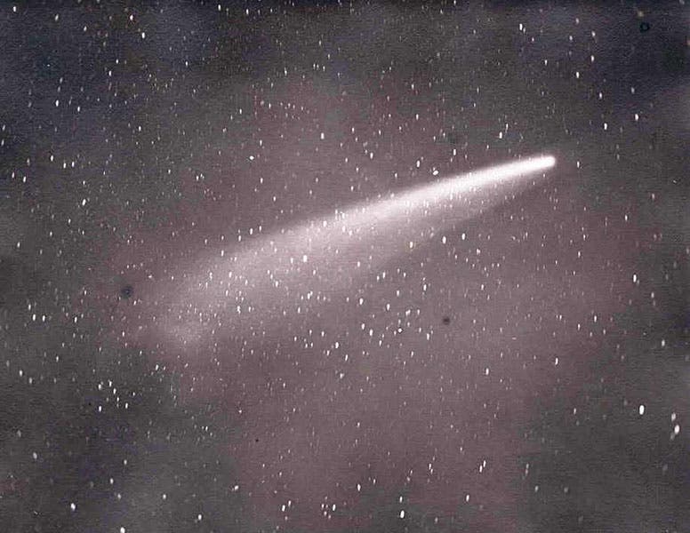Great Comet of 1882, photograph by David Gill, Nov. 7, 1882 (Wikimedia commons)