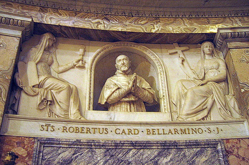 Bust of Roberto Cardinal Bellarmine, sculpted by Gian Lorenzo Bernini, Church of the Gesù, Rome (Wikimedia commons)
