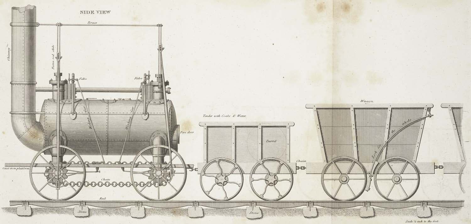Stephenson's Patent Locomotive Engine
