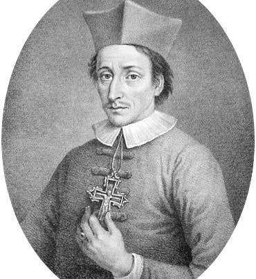 Portrait of Nicolaus Steno in the 1680s, engraving from a Danish source, 1868 (Wikimedia commons)