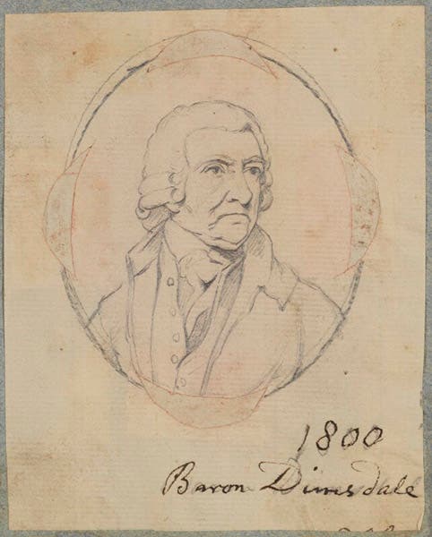 Portrait of Thomas Dimsdale, pencil sketch by Henry Bone, 1800, National Portrait Gallery, London (npg.org.uk)