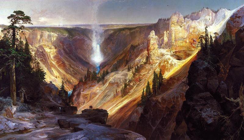 Grand Canyon of the Yellowstone, oil painting by Thomas Moran, 1872 (National Museum of American Art, Washington, D.C.)