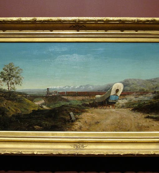 On the Road, by Thomas Proudley Otter, oil on canvas, modern frame, 1860, Nelson-Atkins Museum of Art, Kansas City (gill-lagodich.com)