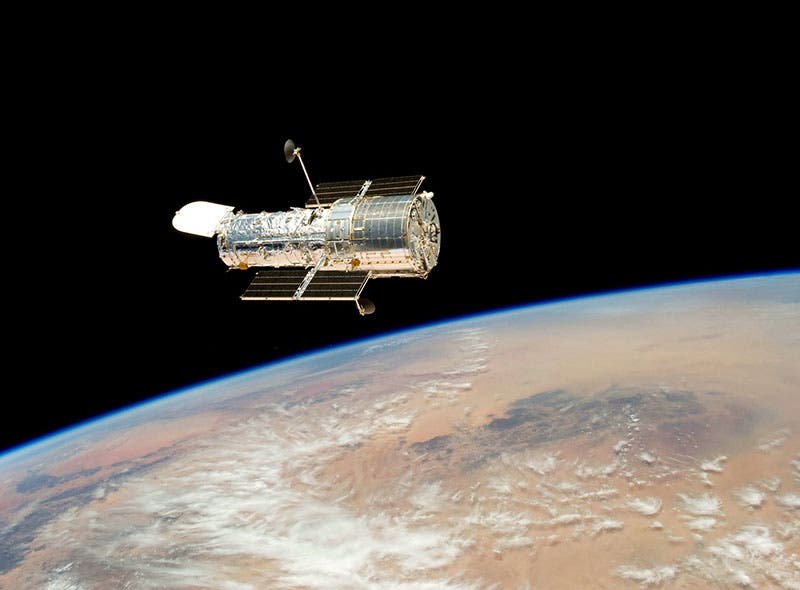 The Hubble Space Telescope (HST), just after release from its final service mission, 2009 (cdn.spacetelescope.org