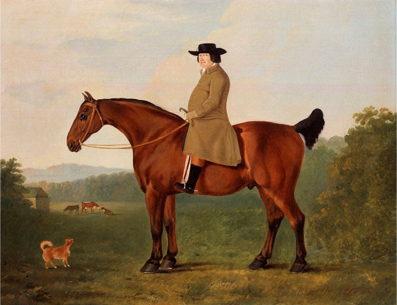 Portrait of Robert Bakewell on horseback, oil on canvas, by John Boultbee, 1788-90, National Portrait Gallery, London (npg.org.uk)