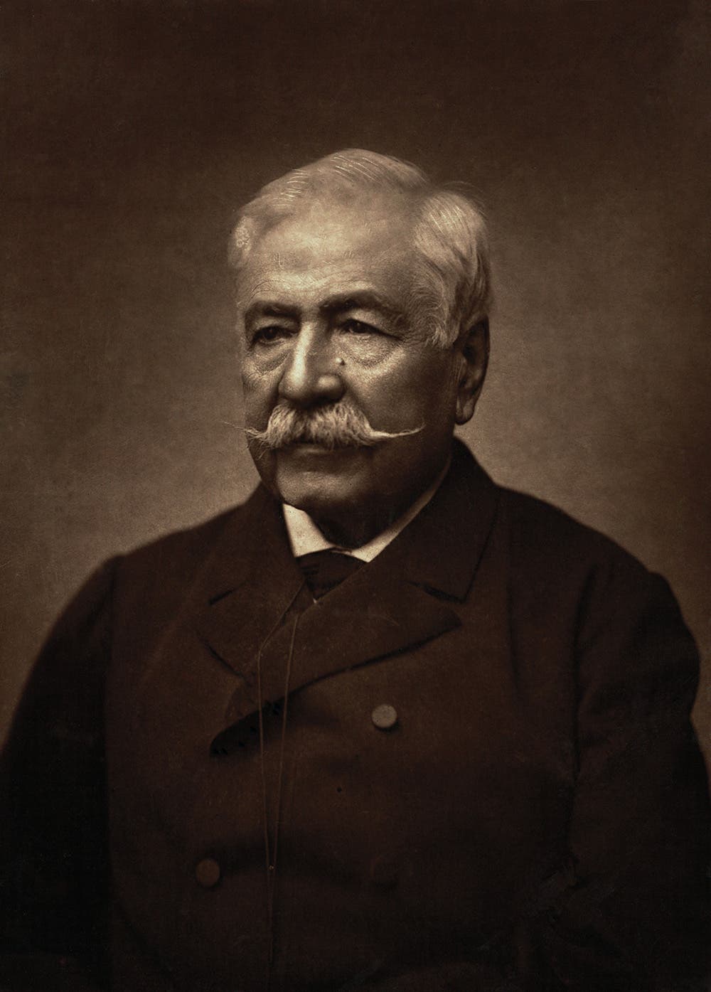 Portait of Ferdinand de Lesseps.
After a career as a diplomat Ferdinand de Lesseps gained international fame as the builder of the Suez Canal. In 1879 at age 74, he became President of the Compagnie Universelle du Canal Interoceanique. Though he was not an engineer, he was considered the perfect choice to lead the enormous technical enterprise of building a canal across the Isthmus of Panama. View in Digital Collection »