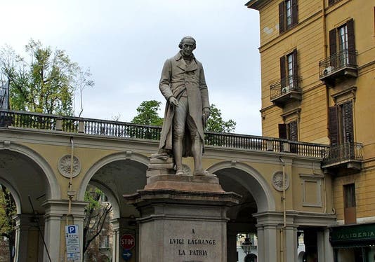 Statue of Lagrange in Turin, Italy (Wikimedia Commons)