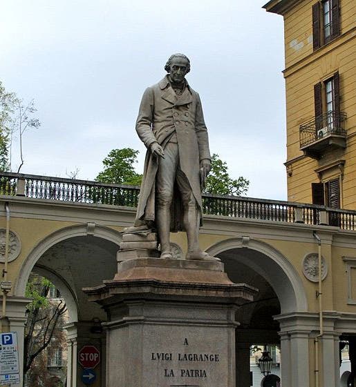 Statue of Lagrange in Turin, Italy (Wikimedia Commons)