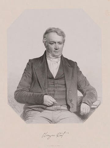 Portrait of Eleazar Root, by Thomas Maguire, lithograph, 1851 (National Portrait Gallery, London)