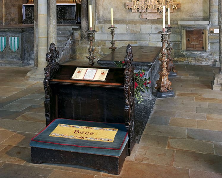 Tomb of the Venerable Bede, Durham cathedral (durhamworldheritagesite.com)