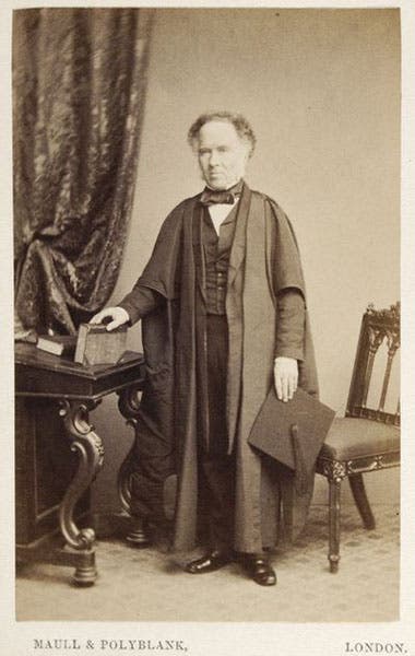 Portrait of James Challis, carte de visite, undated, Royal Society of London archives (makingscience.royalsociety.org)