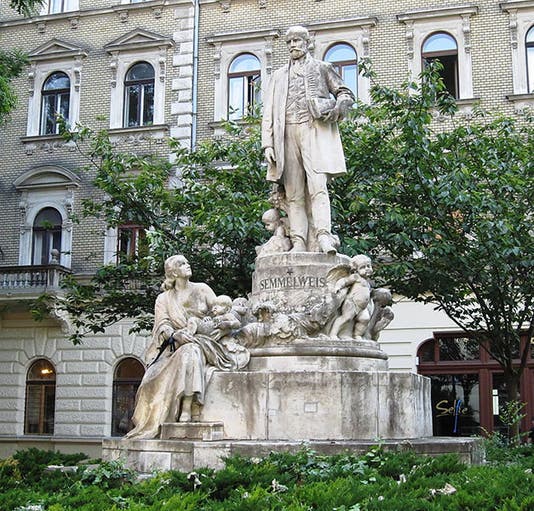 Monument to Ignaz Semmelsweisz, Budapest, Hungary (Wikimedia commons)