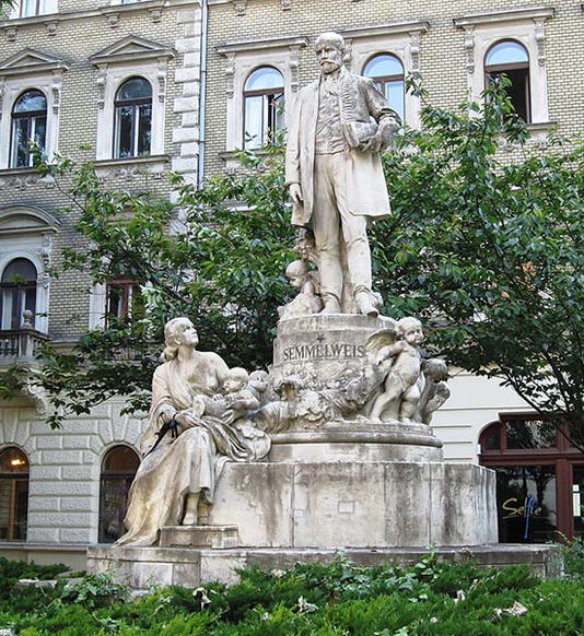 Monument to Ignaz Semmelsweisz, Budapest, Hungary (Wikimedia commons)
