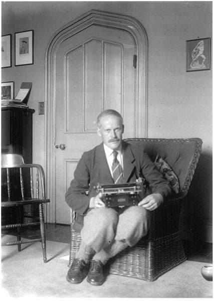 Harold Jeffreys, photograph, 1928 (researchgate.net by permission of the Master and Fellows of St. Johns College, Cambridge)