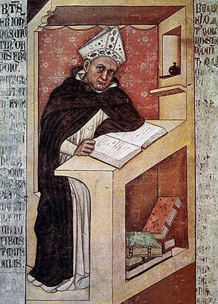 Portrait of Albertus Magnus, by Tommaso da Modena,1352 (catholicexchange.com)
