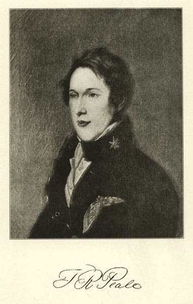 Lithographed portrait of Titian Peale (Peale (Academy of Natural Sciences of Drexel University, Philadelphia)