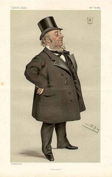 Caricature of George Elliot, by “Spy” (Leslie Ward), with caption “Geordie,” Vanity Fair, Nov. 29, 1879 (picryl.com)