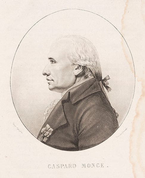 Portrait of Gaspard Monge, Description de l’Égypte, Antiquités, Mémoires, vol. 2 (Linda Hall Library)