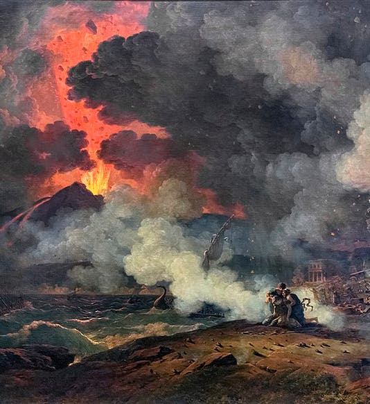 Valenciennes, <i>Eruption of Vesuvius</i>, 1813 (Wikimedia Commons)