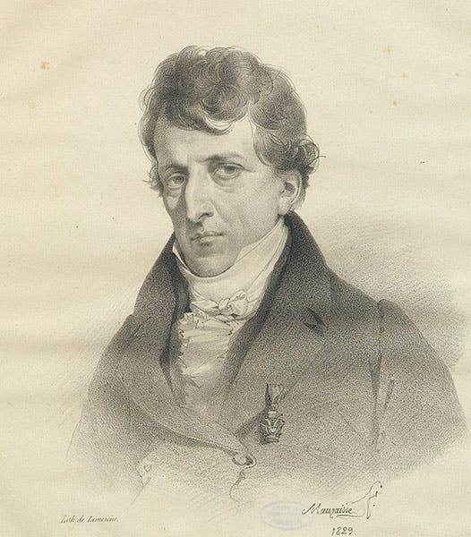 Portrait of Giovanni Aldini, by de Lemercier, 1829, Turin (Wikimedia commons)