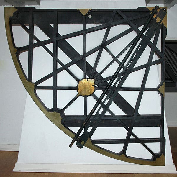 Quadrant made for Willebrord Snellius by Willem Janszoon Blaeu, Museum Boerhaave, Leiden (Wikimedia commons)