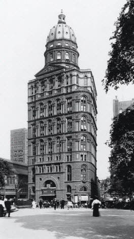 Newspaper Row building, New York City, photograph, source unknown