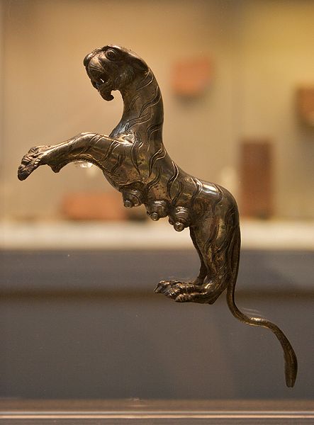 The Hoxne tigress, the most exotic item from the Hoxne Hoard (Wikimedia Commons)