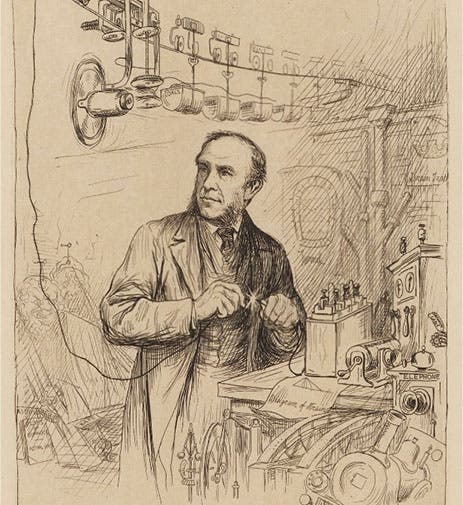 Portrait of Fleeming Jenkin, drawing by William Brassey Hole, National Portrait Gallery, London, 1884 (npg.org.uk)