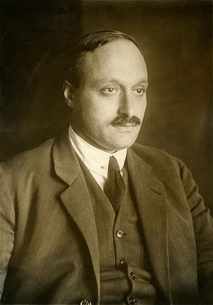 Portrait of James Franck, photograph, 1925, the year he was awarded a share of the Nobel prize (Wikimedia commons)