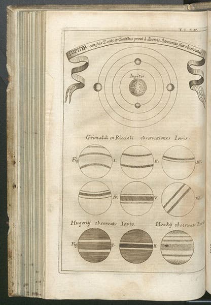 Views of the planet Jupiter, Johann Zahn, Specula physico-mathematico-historica, vol. 1, 1696 (Linda Hall Library)