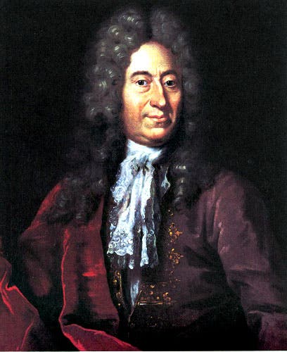 Rømer portrait by Jacob Conring, ca. 1700 (Wikimedia Commons)