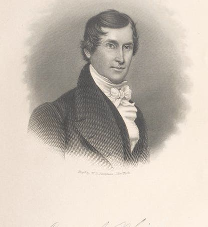 Portrait of Canvass White, engraving by W.G. Jackman, in Charles B. Stuart, <i>Lives and Works of Civil and Military Engineers of America</i>, 1871 (Linda Hall Library)