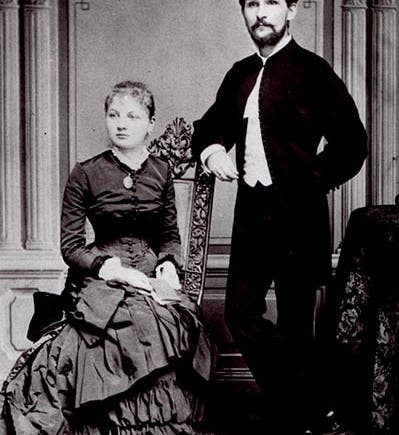 Leoš and Zdenka Janáček, photograph, 1881 (Wikimedia commons)