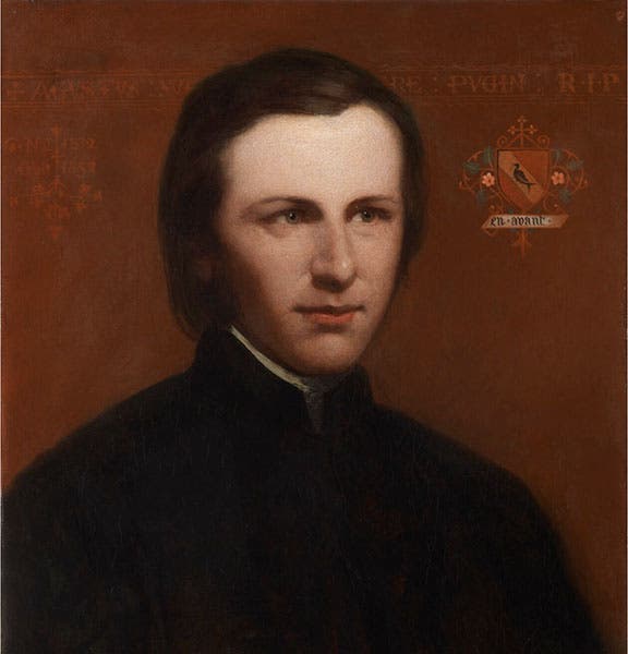 Portrait of Augustus Pugin, unknown artist, 1840s (National Portrait Gallery, London)