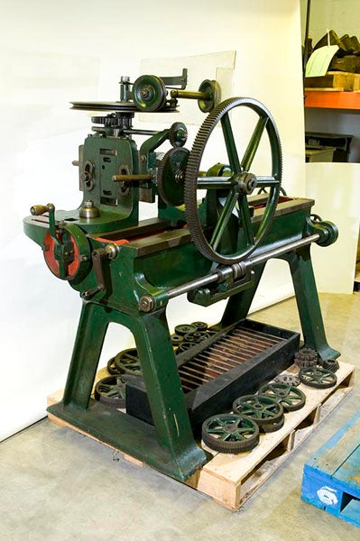 Whitworth gear-cutting machine, 1854 (Science Museum, London)