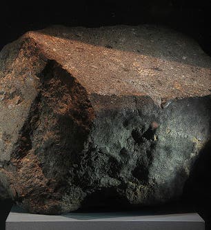 Largest surviving fragment of the Weston meteorite (Peabody Museum, Yale University)