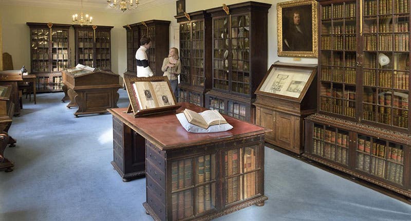 Interior of the Samuel Pepys Library, Magdalene College, Cambridge (magd.cam.ac.uk)
