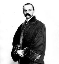 Portrait of Karl Schwarzschild in academic garb, undated photograph, Emilio Segrè Visual Archives, American Institute of Physics (repository.aip.org)